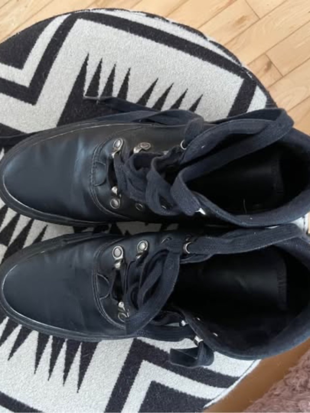 Leather Converse High Tops
